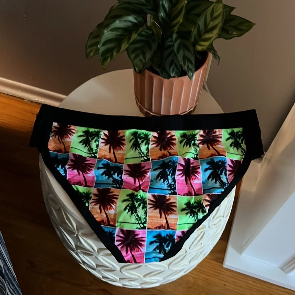🌴 Andrew Christian island palms bikini swim brief